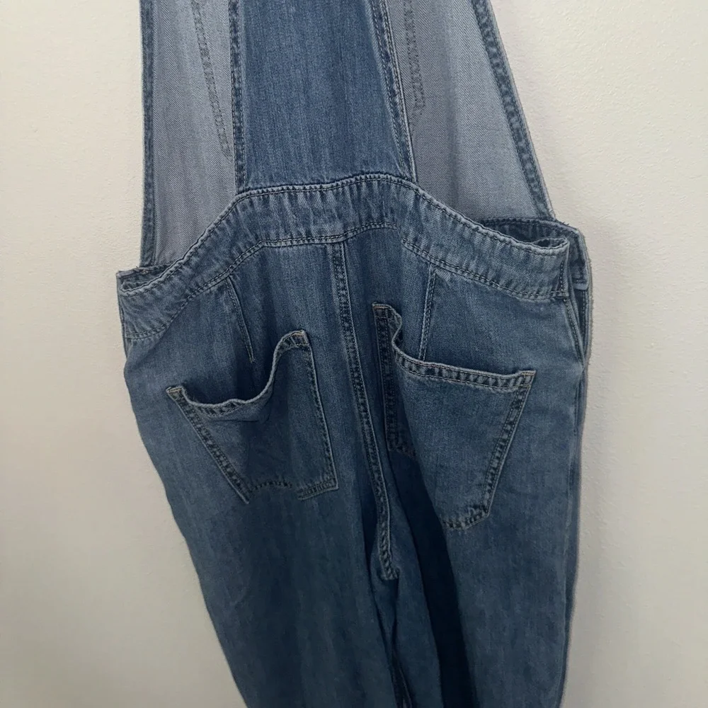 Hollister High Rise Vintage Overall Denim Straight Leg Size‎ S